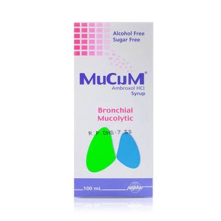 Mucum Ambroxol Hydrochloride 15 mg/5 ml Sugar-Free Syrup - 100 ml