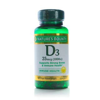 Nature's Bounty Vitamins D3 1000 IU - 120 Softgels