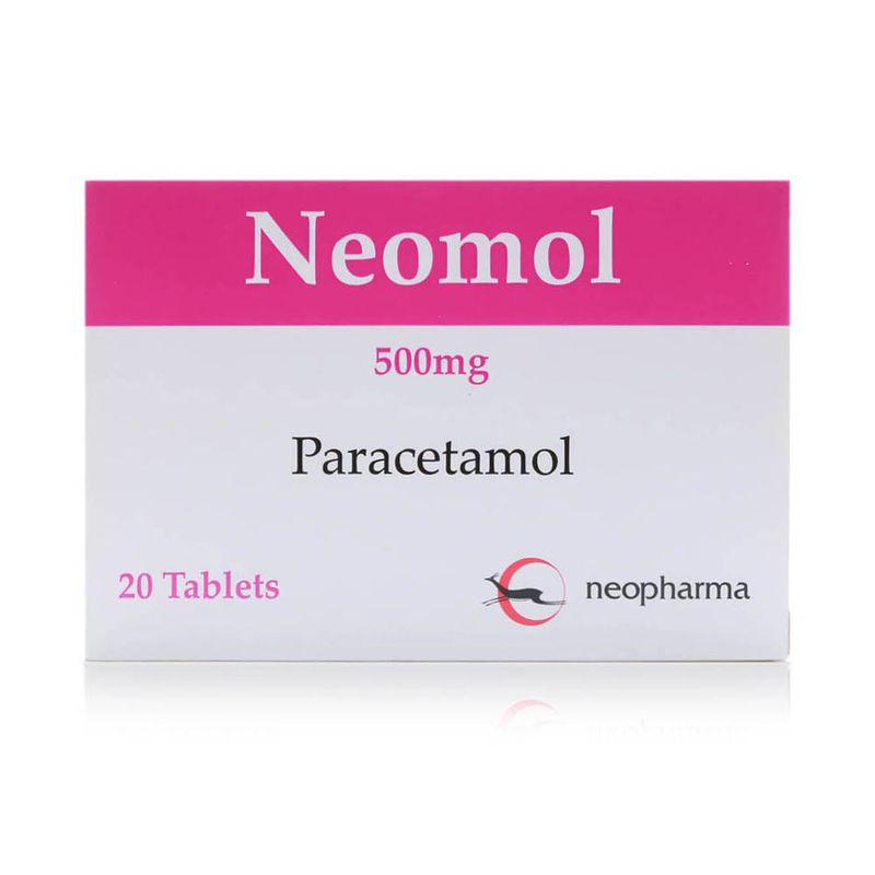 Neomol Neomol Paracetamol 500 mg Tablets - 20 Tablets