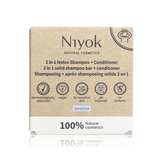 Niyok 2-in-1 Solid Shampoo & Conditioner Bar, Sensitive - 80 g