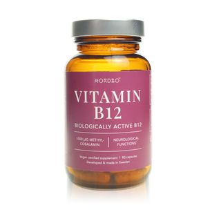 NORDBO Vitamin B12 1000 mcg - 90 Vegan Capsules