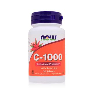 NOW C-1000 with Rose Hips Time-Release - 30 Tablets