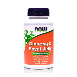 NOW Ginseng & Royal Jelly - 90 Vegetable Capsules