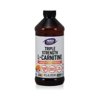 NOW Sports L-Carnitine Triple Strength Liquid 3,000 mg - 16 fl oz (473 ml)