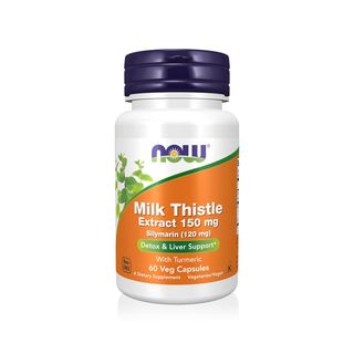 NOW Milk Thistle Extract 150 mg with Silymarin 120 mg - 60 Veg Capsules
