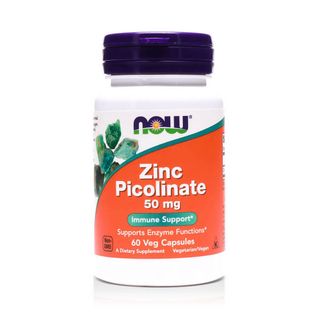 NOW Zinc Picolinate 50 mg - 60 Vegetable Capsules