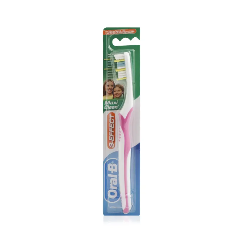 Oral-B Maxi Clean 3 Effect Medium Manual Toothbrushes 28140 - 2 Pack