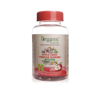 Organic Earth Apple Cider Vinegar Gummies for Adults - 60 Gummies