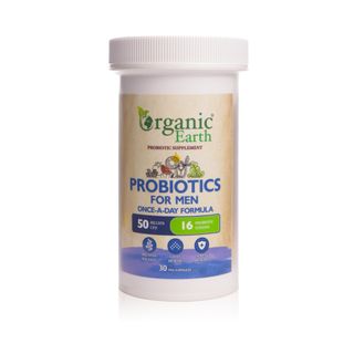 Organic Earth Probiotics for Men 50 Billion CFU - 30 Delayed-Release Capsules