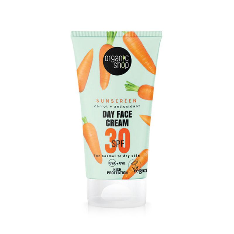Organic Shop Sunscreen Day Face Cream SPF 30 for Normal to Dry Skin - 50 ml