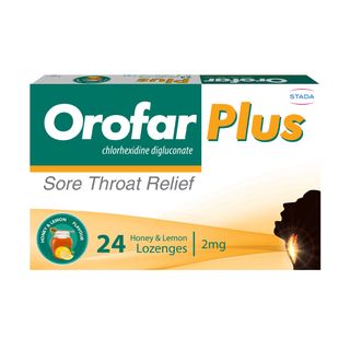 Orofar Plus Honey & Lemon Chlorhexidine - 24 Lozenges
