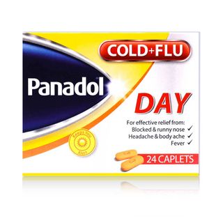 Panadol Cold & Flu Day Paracetamol 500 mg + Caffeine 25 mg + Phenylephrine HCl 5 mg - 24 Caplets