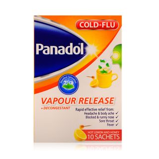 Panadol Cold & Flu Vapour Release Lemon and Menthol Powder - 10 Sachets