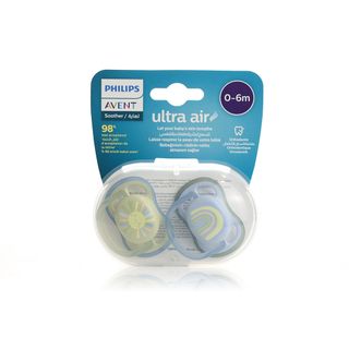 Philips Avent Ultra Air Pacifiers SCF085/58, 0-6 Months - 2 Pacifiers