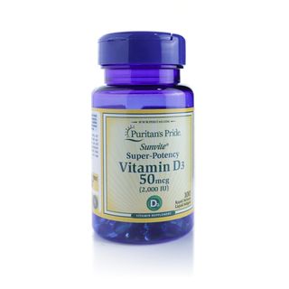 Puritan's Pride Vitamin D3 50 mcg (2000 IU) - 100 Softgels