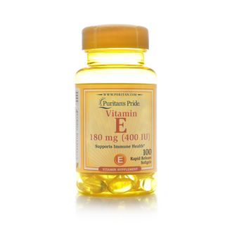 Puritan's Pride Vitamins E 180 mg (400 IU) 100 Softgels