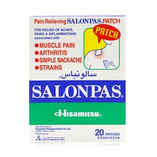 Salonpas Pain Relieving Patches 6.5 cm × 4.2 cm - 20 Patches