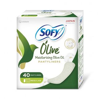 SOFY Olive Oil Unscented Regular Pantyliners - 40 Liners