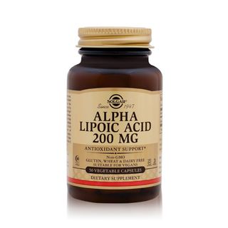 Solgar Alpha Lipoic Acid 200 mg, 50 Vegetable Capsules