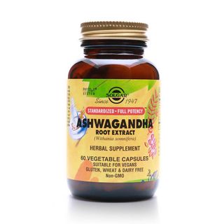 Solgar SFP Ashwagandha Root Extract Vegetable Capsules, 60 Capsules