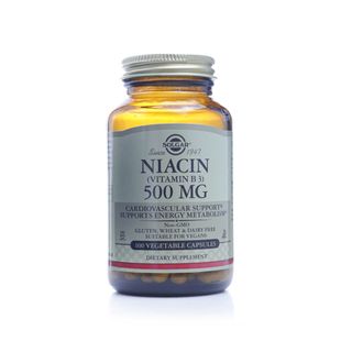 Solgar Niacin (Vitamins B3) 500 mg Vegetable Capsules - 100 Capsules