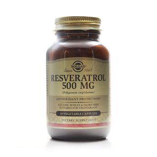 Solgar Resveratrol 500 mg Vegetable Capsules, 30 Capsules