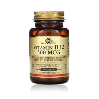 Solgar Vitamin B12 500 mcg - 100 Vegetable Capsules