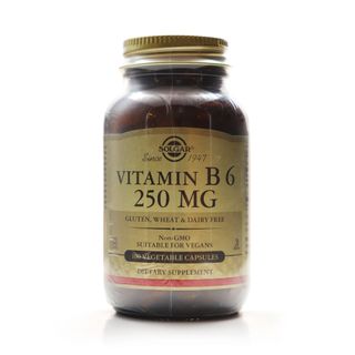 Solgar Vitamins B6 250 mg - 100 Vegetable Capsules