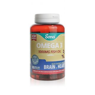 Sona Omega 3 Fish Oil 1000 mg - 90 Softgels