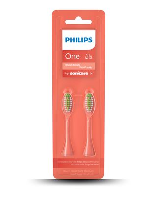 Philips One by Sonicare Replacement Brush Heads Miami Coral BH1022/01 - 2 Heads