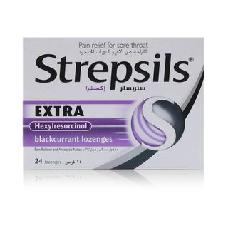 Strepsils Extra Blackcurrant Medicated Lozenges - 24 Lozenges