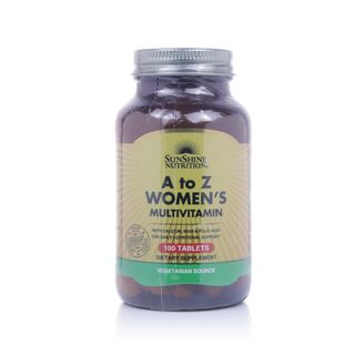 Sunshine Nutrition A to Z Women's Multivitamin - 100 Tablets