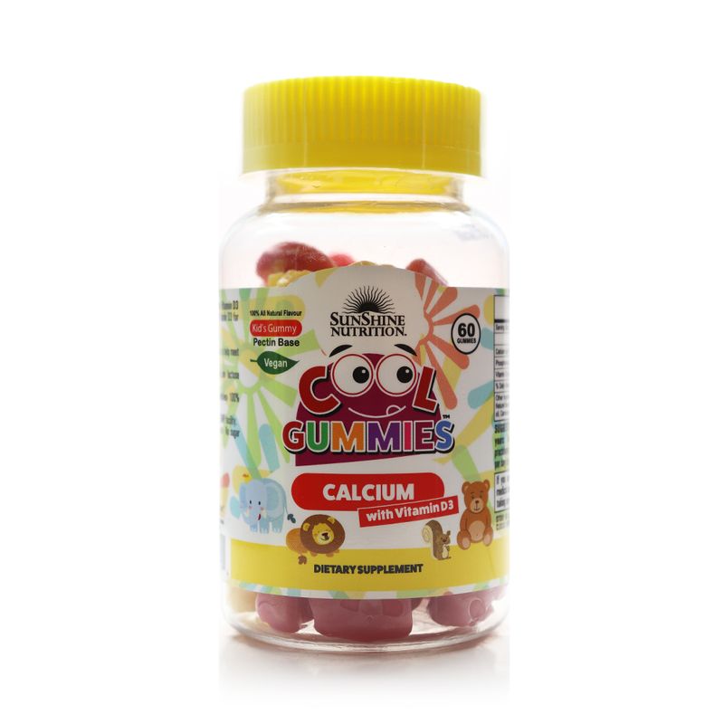 Sunshine Nutrition Sunshine Nutrition Cool Gummies Calcium with Vitamins D3 - 60 Gummies