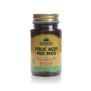 Sunshine Nutrition Folic Acid 400 mcg - 100 Tablets