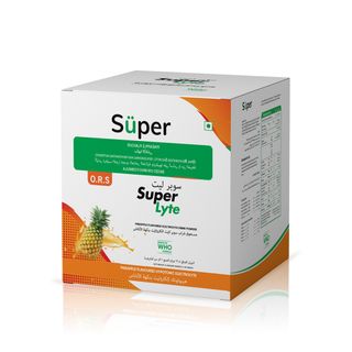 Super Lyte Hypotonic Electrolyte Drink Powder Pineapple Flavour - 10 Sachets x 21.8 g