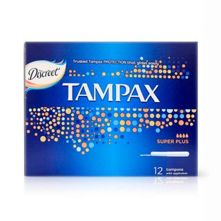 Tampax Super Plus Tampons with Cardboard Applicator - 12 Tampons