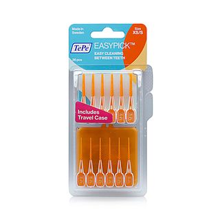TePe EasyPick XS/S Orange Silicone Interdental Picks - 36 Picks