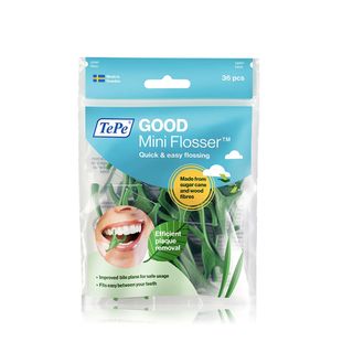 TePe Mini Flosser Preloaded Dental Floss Holders - 36 Flossers