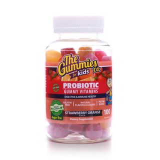 The Gummies Co. For Kids Probiotic Sugar Free Strawberry-Orange - 100 Gummies