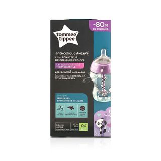 Tommee Tippee Advanced Anti-Colic Decorated Baby Bottle for Girls 260 ml, 0m+ - 1 Bottle