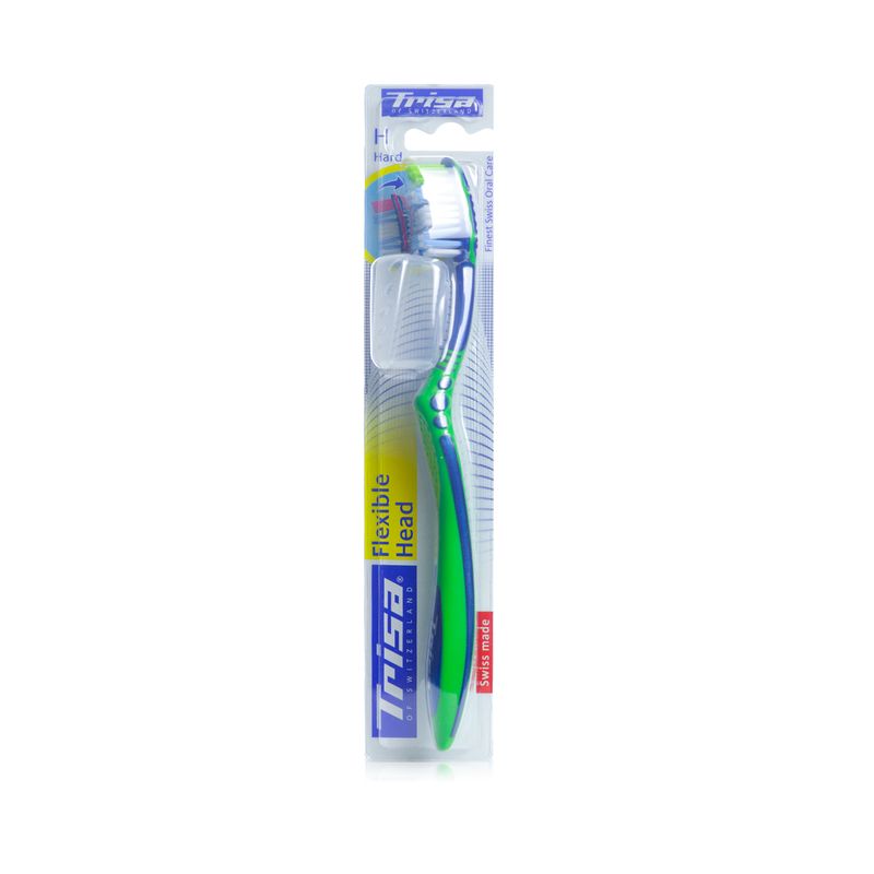 Trisa Flex Hard Toothbrush with Travel Cap 03667 - 1 Toothbrush