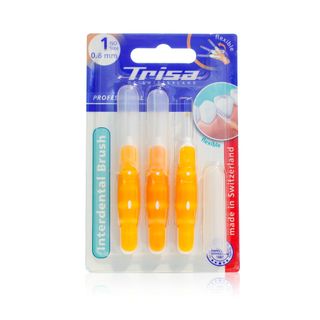 Trisa Flexible Interdental Brushes Orange ISO 1, 0.8 mm - 3 Brushes