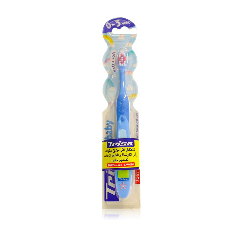 Trisa Baby Extra-Soft Toothbrush 0-3 Years - 1 Toothbrush