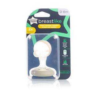 Tommee Tippee Breast-Like Soothers Blue 0-6 Months - 2 Pacifiers