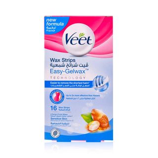 Veet Sensitive Bikini & Underarm Cold Wax Strips - 16 Strips