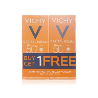 Vichy Capital Soleil Dry Touch SPF 50+ Velvety Cream Promo Pack - 50 ml
