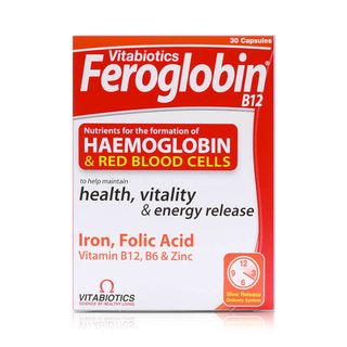 Vitabiotics Feroglobin Slow Release Iron Capsules, 30 Capsules
