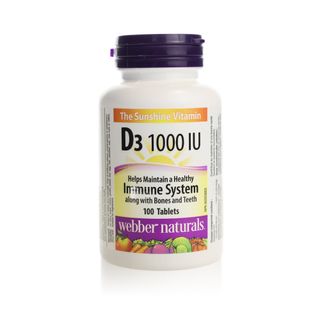 Webber Naturals Vitamin D3 - 1000 IU - 100 Tablets